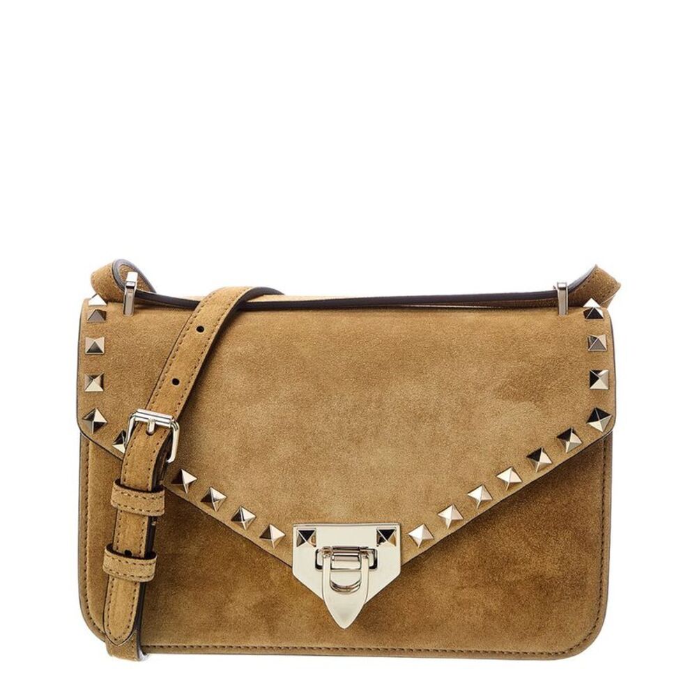 Valentino Rockstud Small Suede Shoulder Bag